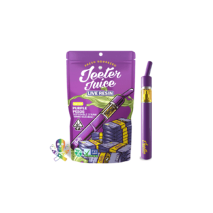 Purple Pesos Jeeter Juice Puff and Trip Live Resin Straw: 500mg | Sativa