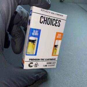 Choices Vape cartridges BlueBerry X Sour Diesel