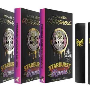 muha meds Starburst Runtz Puff and Trip 1,000mg