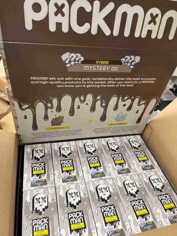 Pack Man Master Boxes (50 Pcs) Mixed Variety Flavors.