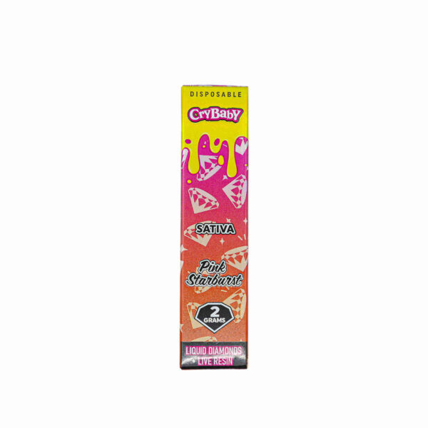 Crybaby Pink Starburst Liquid Diamond + Live Resin Puff and Trip Vape