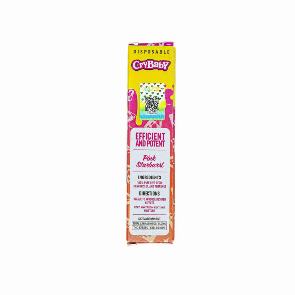 Crybaby Pink Starburst Liquid Diamond + Live Resin Puff and Trip Vape