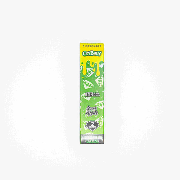 Crybaby Sour Apple Liquid Diamond + Live Resin Puff and Trip Vape