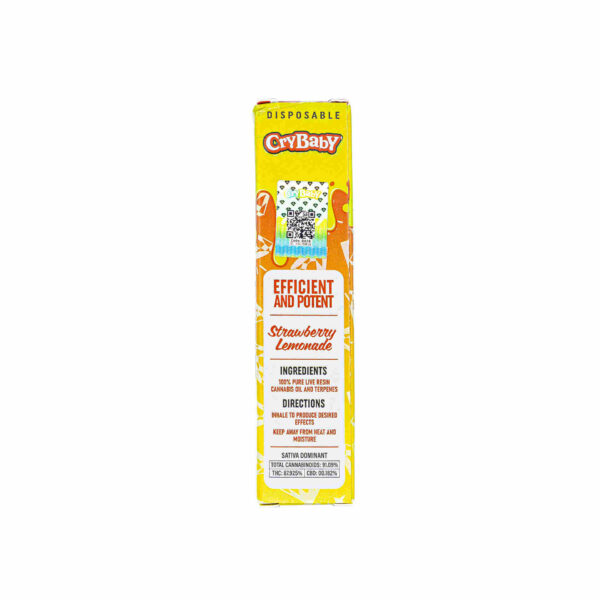 Crybaby Strawberry Lemonade Liquid Diamond + Live Resin Puff and Trip Vape